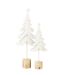Sapin de Noël Déco sur Pied Étoile 52cm Blanc-3
