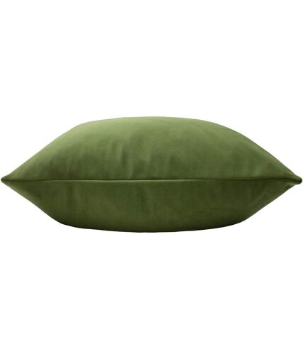 Evans Lichfield Sunningdale Velvet Throw Pillow Cover (Olive) (50cm x 50cm)