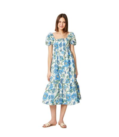 Robe mi-longue femme bleu / vert Dorothy Perkins