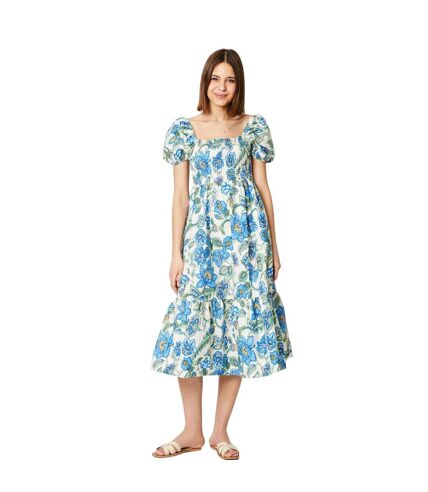 Robe mi-longue femme bleu / vert Dorothy Perkins