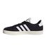 Womens/ladies Vl Court 3.0 Leather Flat Trainers Black White Adidas-2