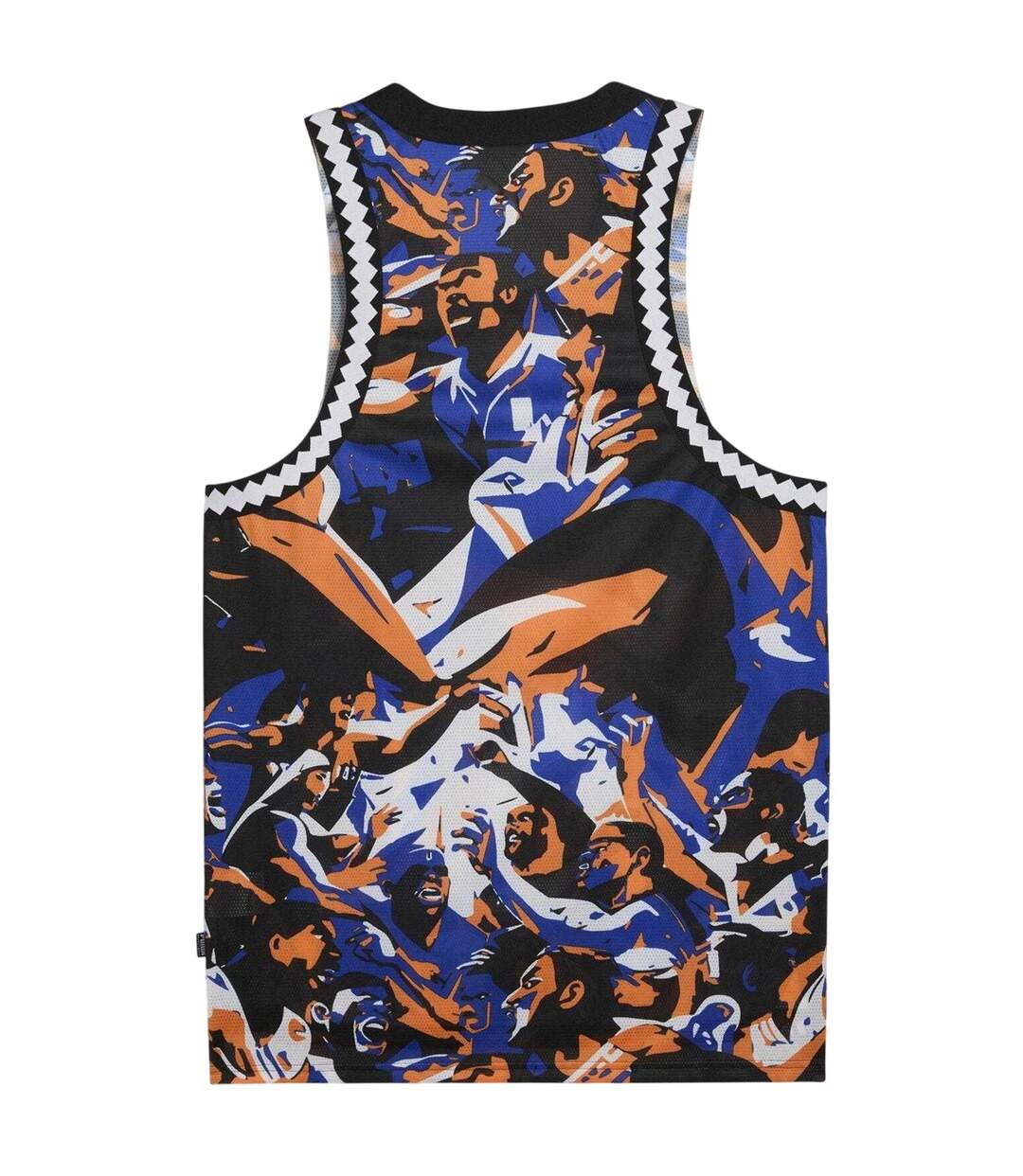 Mens Performance Sleeveless Basketball Jersey Blue Black Puma-3