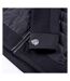 Womens/ladies Guelo Quilted Hybrid Jacket Black Iguana-3