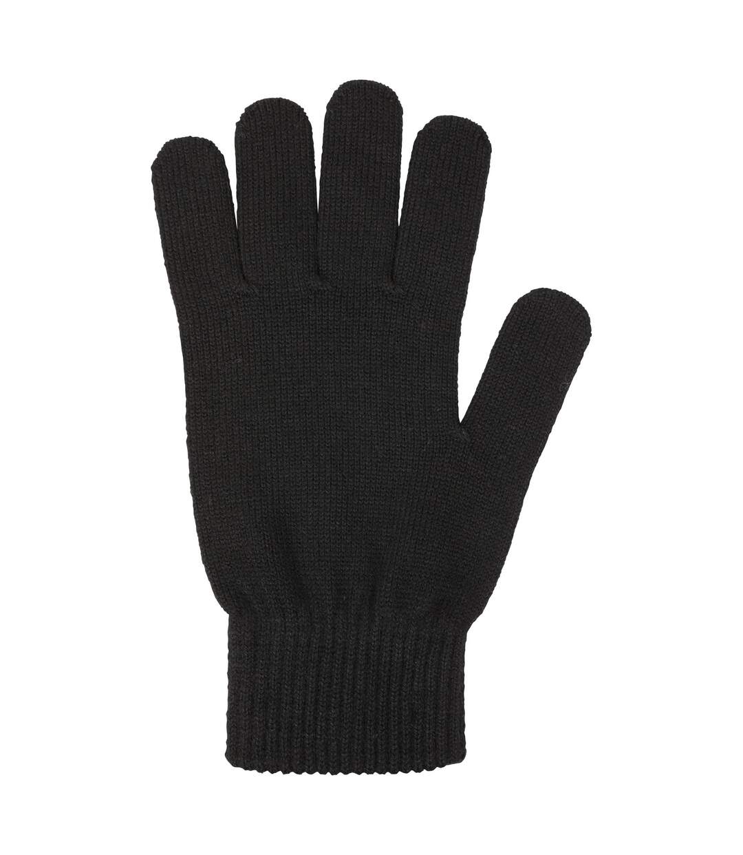 Mens Knitted Everyday Gloves Black Mountain Warehouse-2