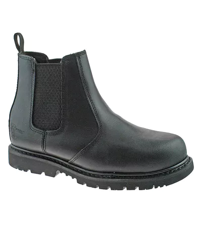 Grafters Mens Safety Chelsea Boots (Black) - UTDF670