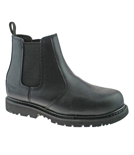 Grafters Mens Safety Chelsea Boots (Black) - UTDF670