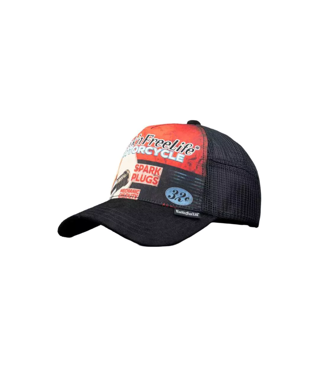 Casquette trucker avec filet bi-matière Spark Rock'n Free Life-1