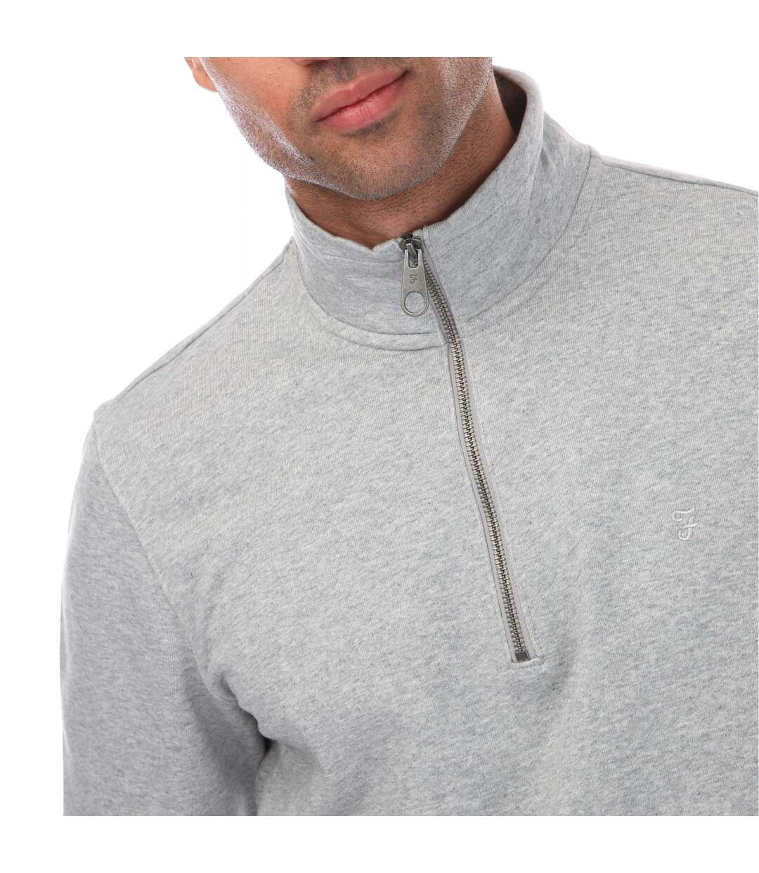 Sweat aintree homme gris chiné Farah-3