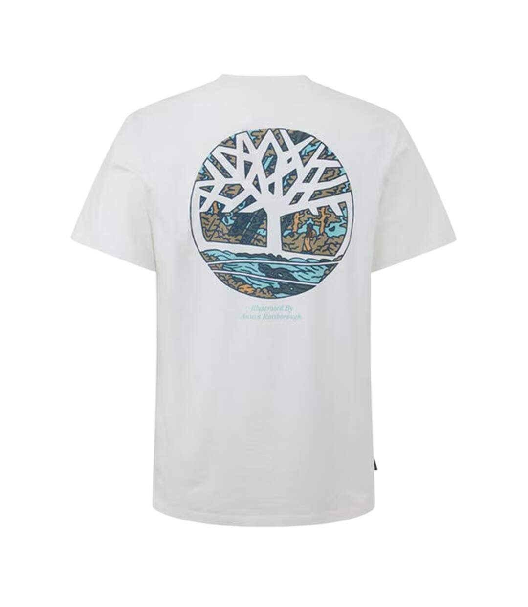 T-shirt Motif/style Logo Arbre Homme Blanc Timberland-2