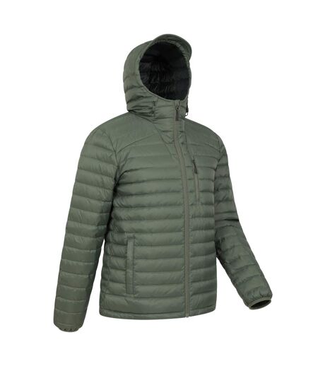 Mens henry ii extreme down filled padded jacket dark khaki Mountain Warehouse