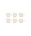 Lot de 6 Mugs en Céramique Maé 24cl Blanc-1