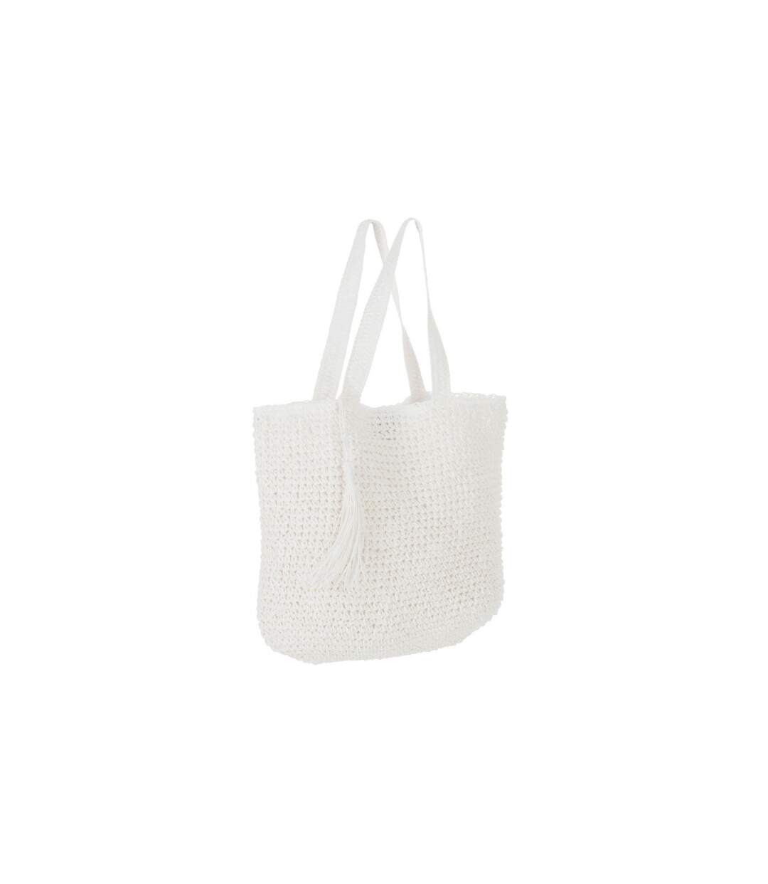 Sac de Plage Floche Paloma 48cm Blanc-1