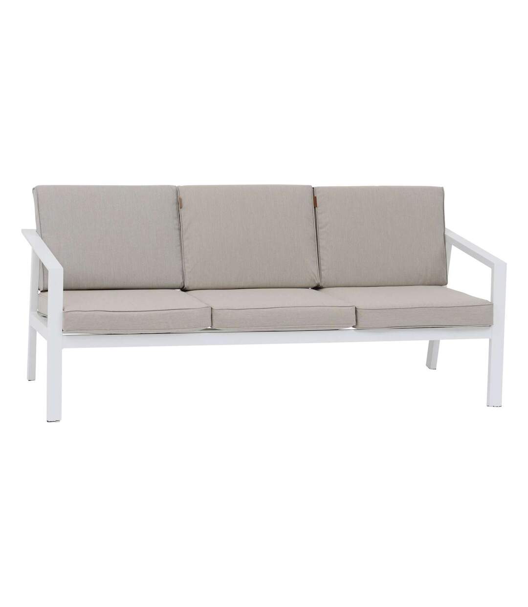 Canapé de jardin en aluminium Pavane - 3 places - Blanc-1