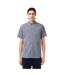 Mens Regular Short-sleeved Shirt White Navy Blue Lacoste-1