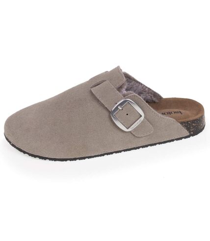 Isotoner Mules femme tout en cuir, ultra confortables, légères et très tendance