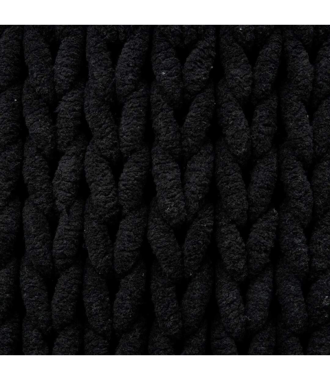 Tapis Salle de Bain Tissé Épais 50x75cm Noir Khôl-3