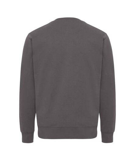 Unisex adult kruger recycled cotton crew neck relaxed fit sweatshirt anthracite Iqoniq
