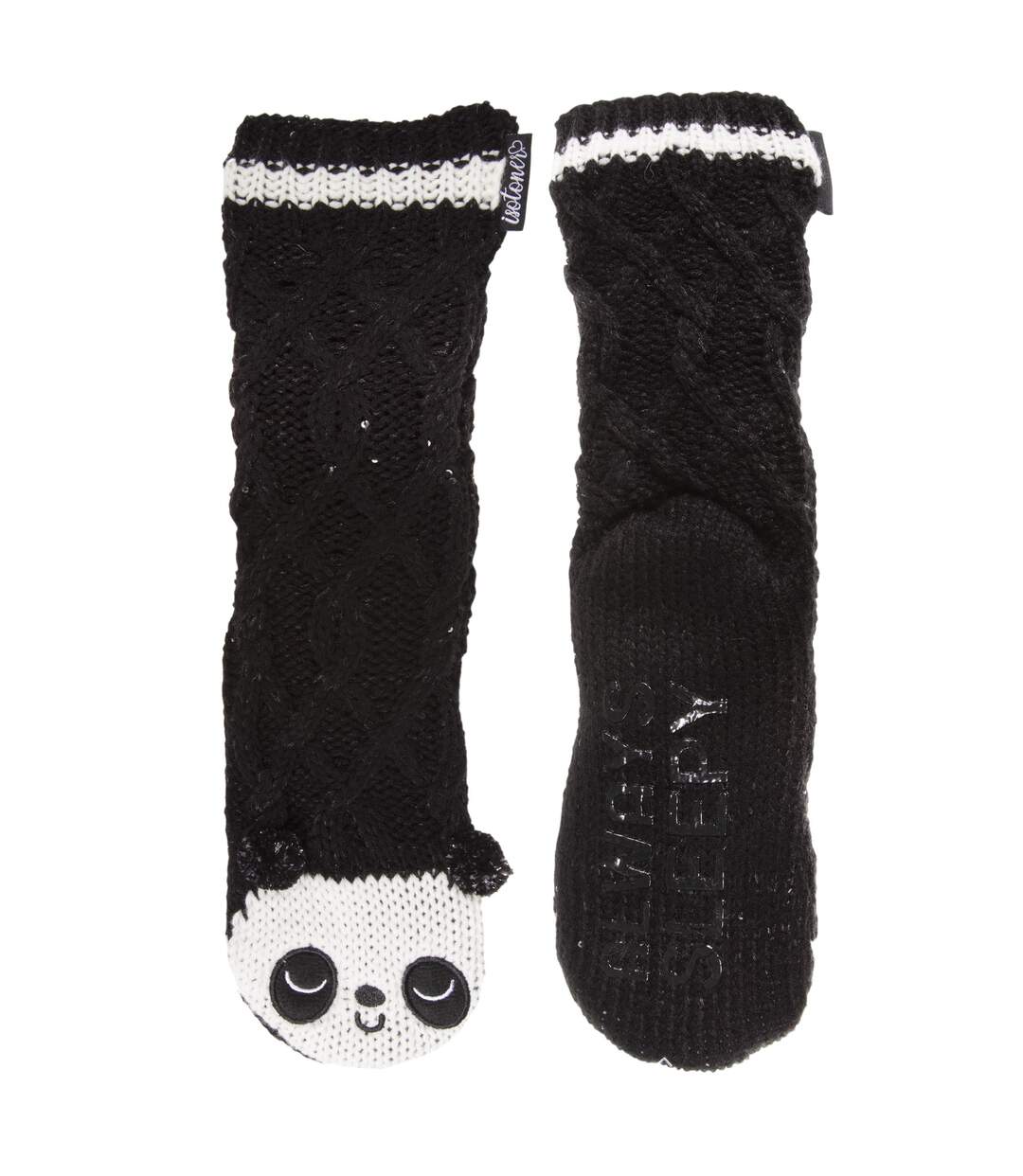 Isotoner Chaussettes d'intérieur femme ultra confortables, avec picots antidérapants-2