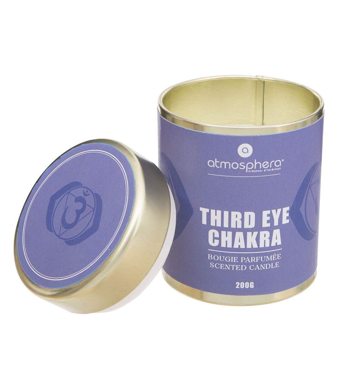 Bougie Parfumée Chakra 200g Mauve Couronne-2