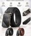 Ceinture homme cuir marron - Boucle automatique - Sophistication et confort-4