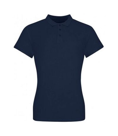 Awdis Womens/Ladies Piqu Cotton Polo Shirt (Oxford Navy)
