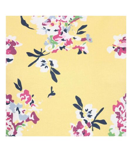 T-shirt Motif/style Fleurs Sauvages Femme Jaune Lazy Jacks