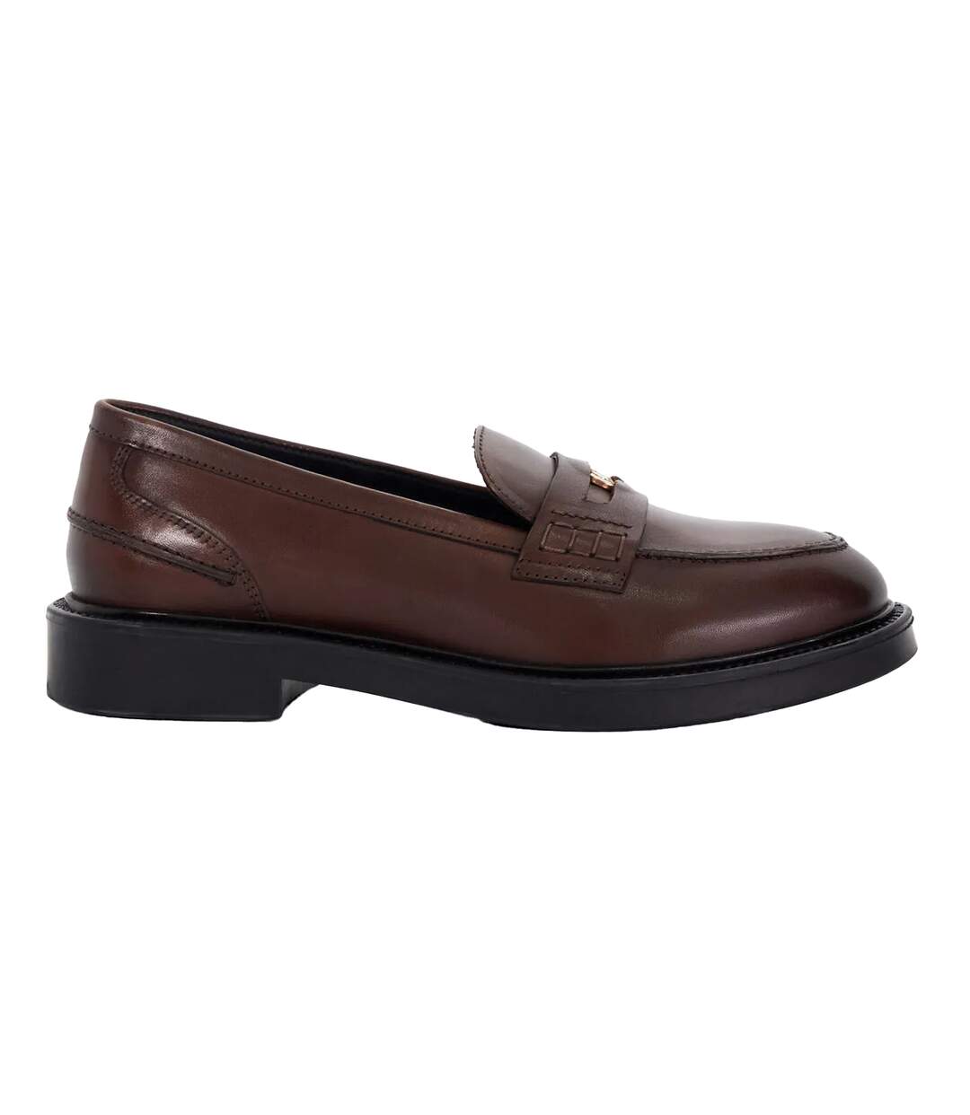 Mocassins Penny Grouped Femme Marron Dune London-3