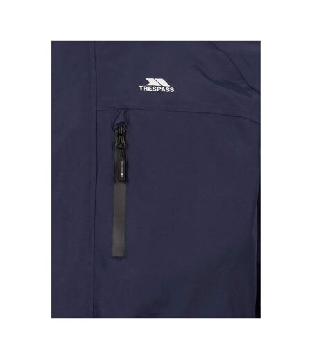 Mens Corvo Hooded Full Zip Waterproof Jacket/coat Navy Trespass