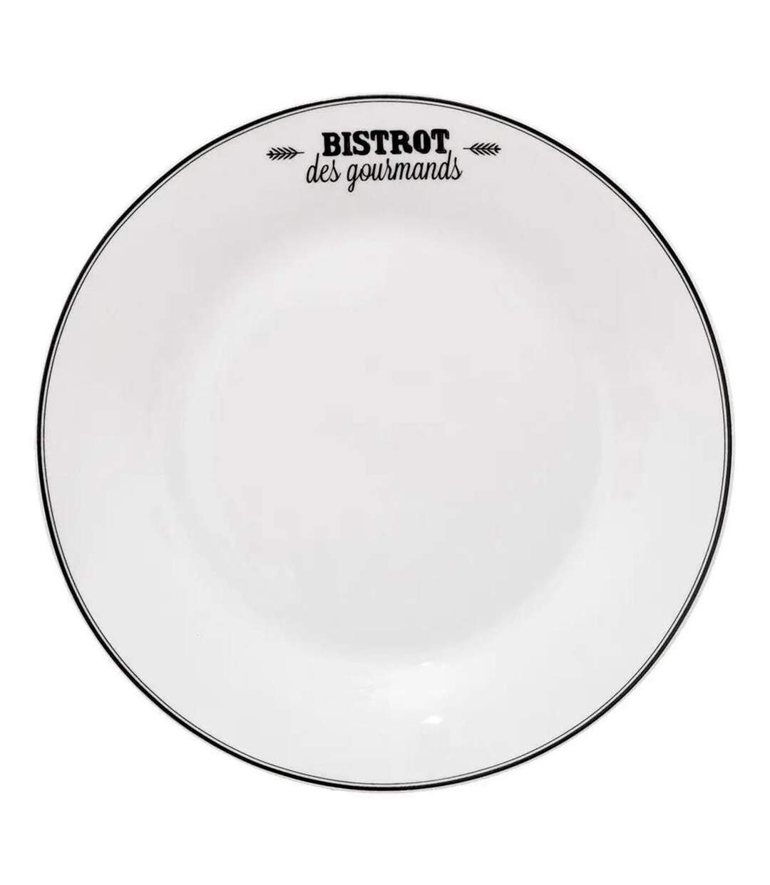 Lot de 6 Assiettes à Dessert Bistrot 20cm Blanc-1
