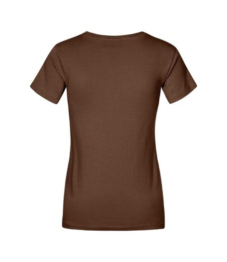 T-shirt Premium Femme Marron Promodoro