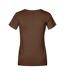 T-shirt Premium Femme Marron Promodoro-2