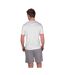 Mens crew neck short pyjama set white/light grey Light And Shade-2