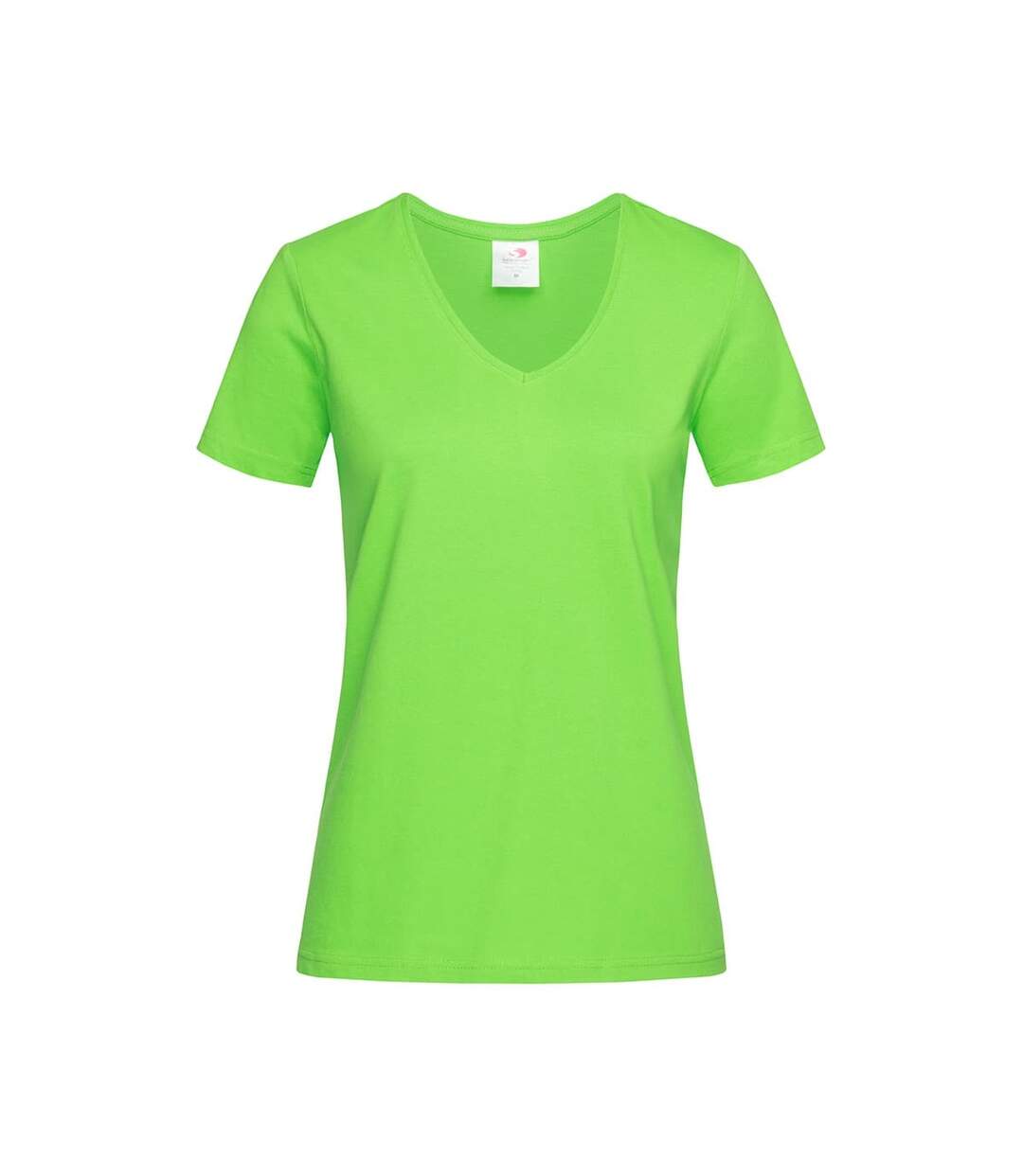 T-shirt col v femme vert clair Stedman