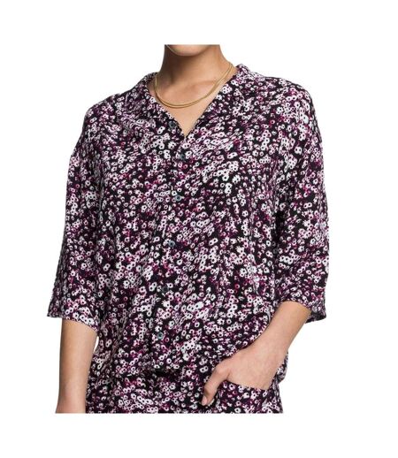 Chemise Rose à fleurs Femme Quiksilver - S