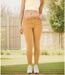 Jean femme slim fit taille haute coton / lycra - Couleur camel-4