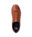 Mens Tucker Leather Soft Trainers Burnt Tan Base London-4