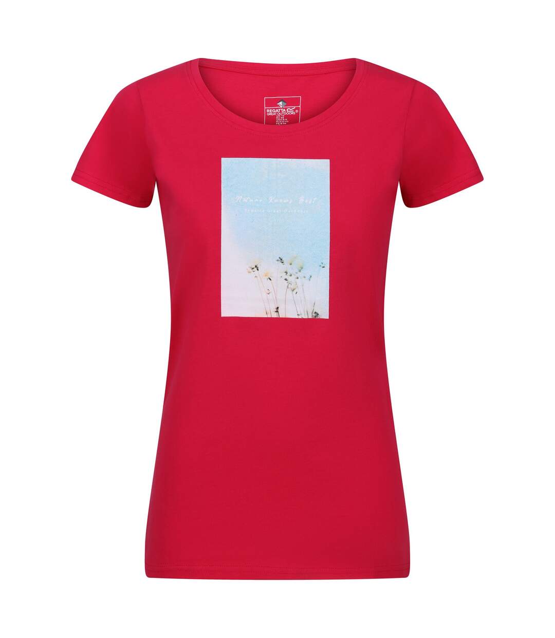 T-shirt breezed femme rose fluo Regatta-1