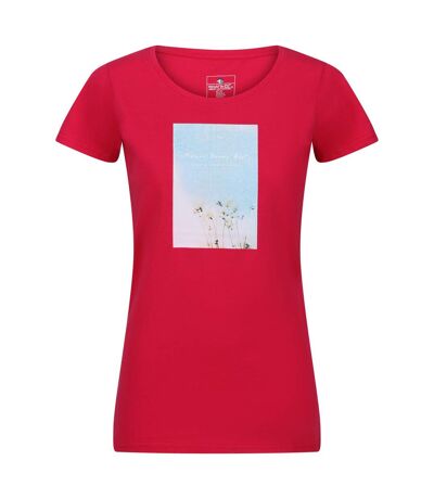 Regatta Womens/Ladies Breezed III Floral T-Shirt (Pink Potion) - UTRG9043