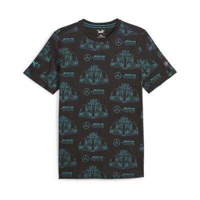 T-shirt Noir/Bleu Homme Puma Mapf1 Aop - XS