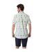 Mens Palm Print Regular Short-sleeved Shirt Sky Blue Saltwell-3