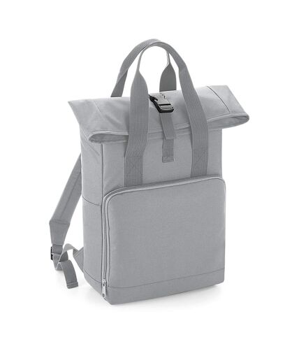 BagBase Twin Handle Roll-Top Backpack (Light Gray) (One Size) - UTRW7125