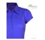 Polo MAYFLOWER DUSTY5 indigo à fronces : le confort chic au féminin-4