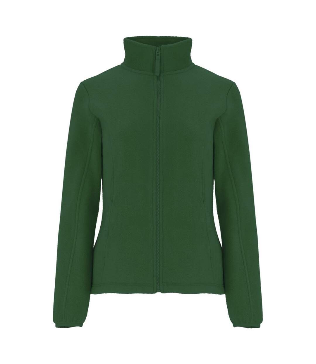 Womens/ladies artic full zip fleece jacket pine green Roly