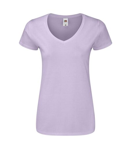 T-shirt Iconic Femme Lavande Clair Fruit Of The Loom