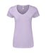 T-shirt Iconic Femme Lavande Clair Fruit Of The Loom-1