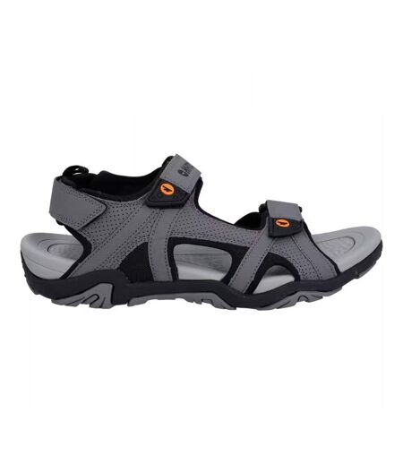 Sandales Crater Homme Gris Acier Noir Orange Hi-Tec