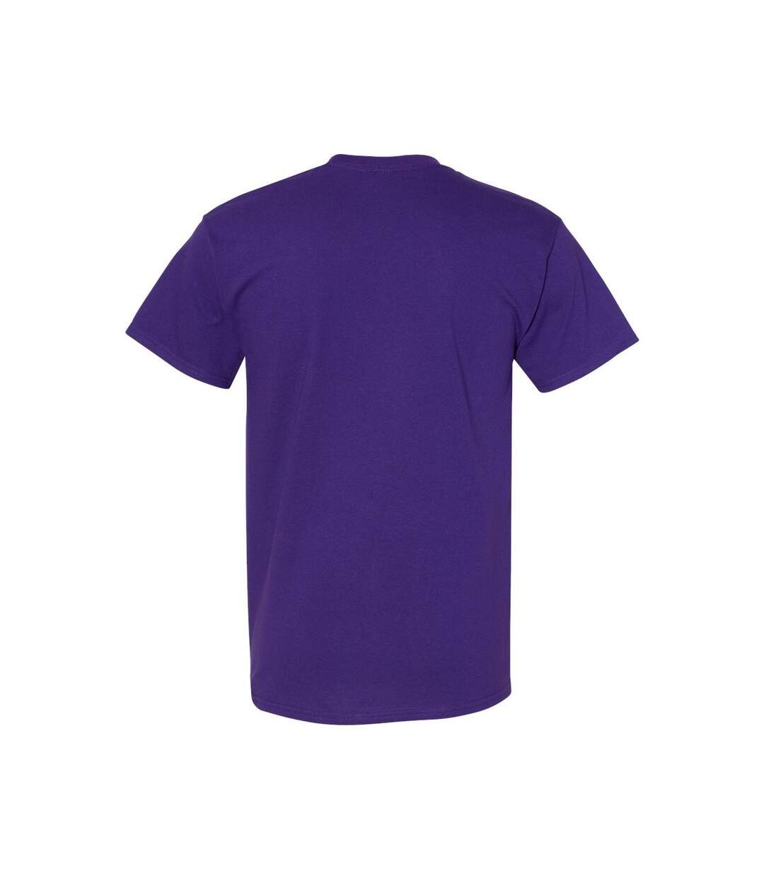 Mens Heavy Cotton T-shirt Purple Gildan-2