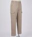 CHALLENGER VALLON1 — Pantalon cargo beige : aisance et robustesse en coton twill-3