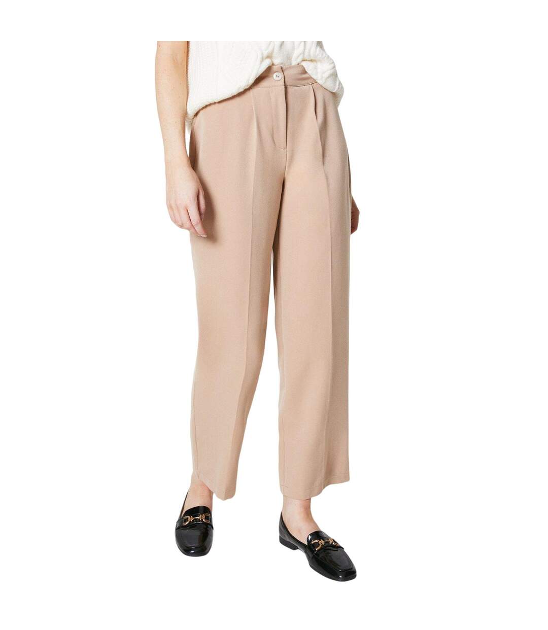 Pantalon femme brun clair Maine-1