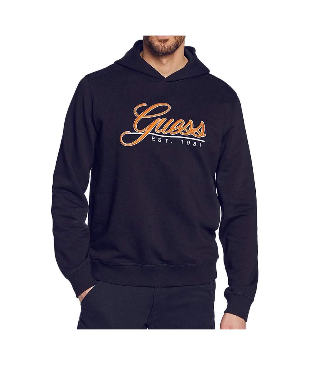 Sweat à capuche Marine Homme Guess Beau - L